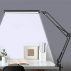 LED foldable long arm clip eye protection USB reading desk lamp