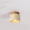 Travertine Ceiling Light - Refined Elegance - Soft Light - Unique Design