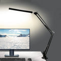 LED foldable long arm clip eye protection USB reading desk lamp