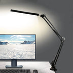LED foldable long arm clip eye protection USB reading desk lamp