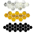 Madigas | Hexagonal Mirror Wall Sticker