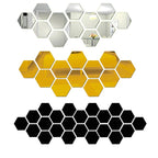 Madigas | Hexagonal Mirror Wall Sticker