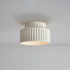 Modern ribbed ceiling lamp