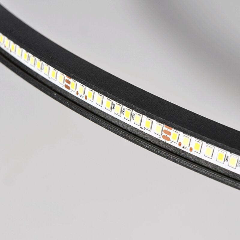 LunaNova - Modern LED ceiling light metal/acrylic for living and bedrooms, Madigas black/white design