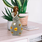 Mother-Daughter Figurine Flickering Candle Holder - LoveGlow