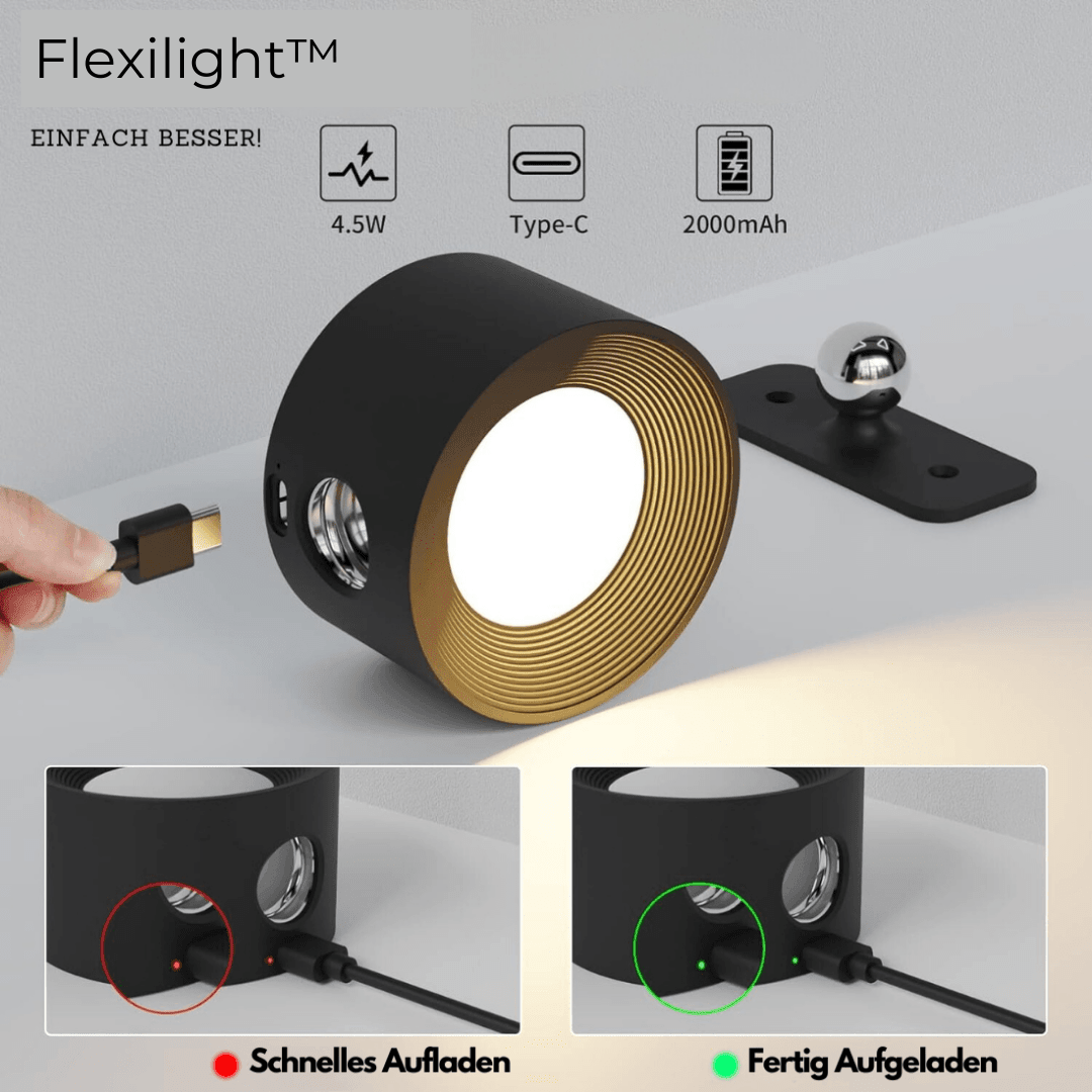 360° cordless rechargeable wall lamp | Versatile LED lighting solution