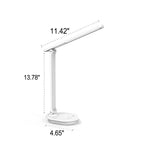 Modern double folding eye care wireless rechargeable LED desk lamp