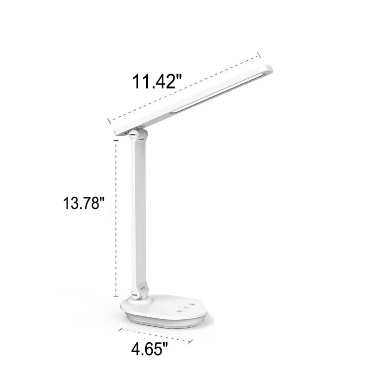 Modern double folding eye care wireless rechargeable LED desk lamp