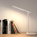 Modern double folding eye care wireless rechargeable LED desk lamp