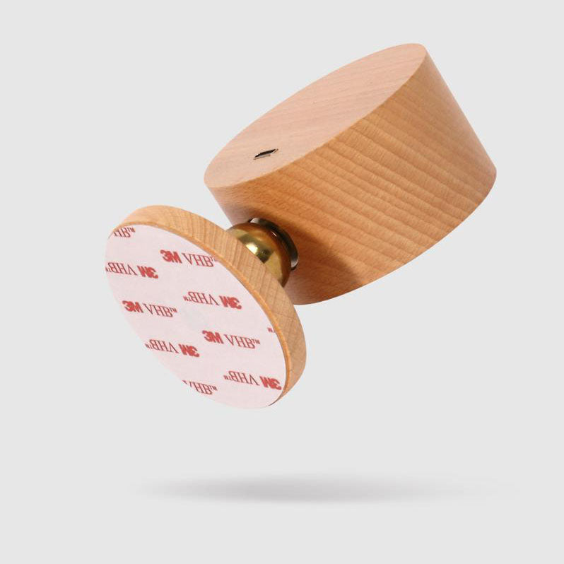 Simple wooden USB rechargeable touch magnetic LED night light wall sconces lamp