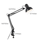 Modern minimalist extendable table lamp with long arm and clip made of ABS with 1 light for the bedroom