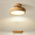Modern LED ceiling light made of wood – Quinn ceiling lamp for living room, hallway, bedroom, and dining room
