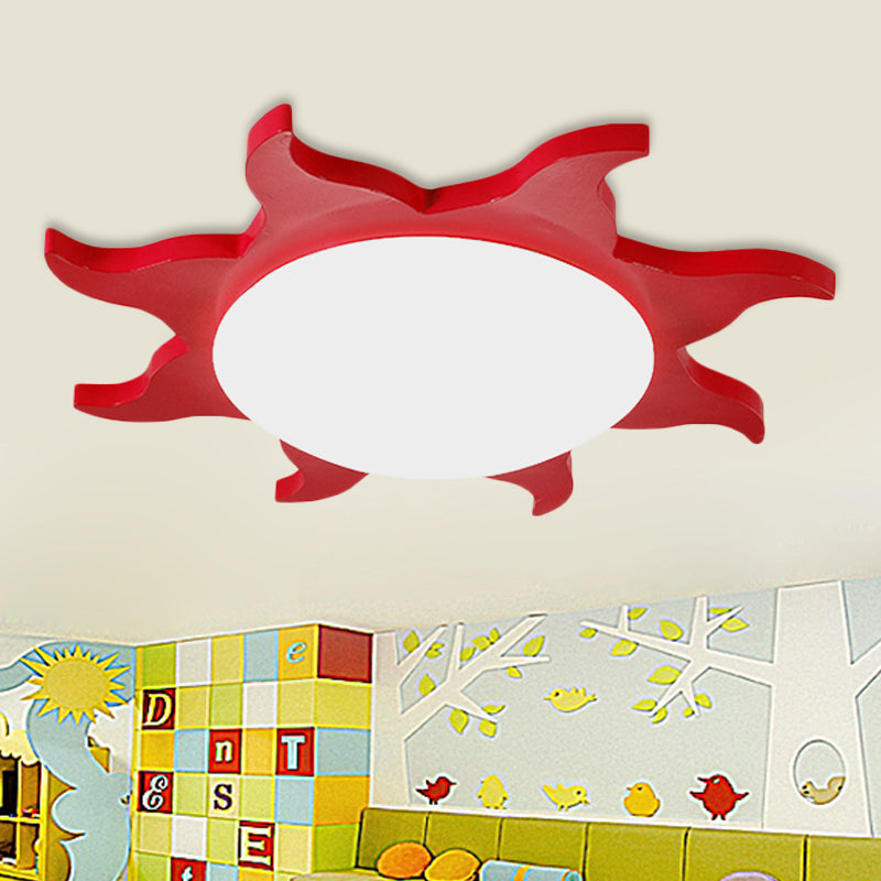 Children's room ceiling lamp – Sun-shaped LED lighting