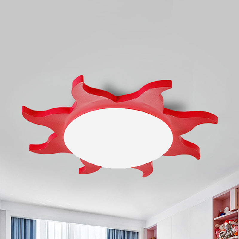 Children's room ceiling lamp – Sun-shaped LED lighting