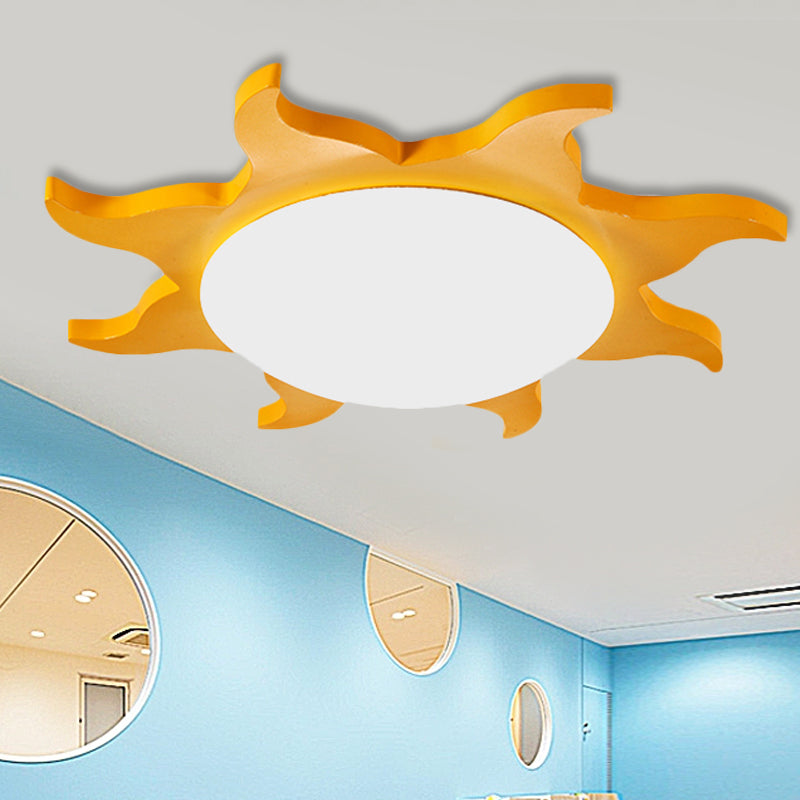 Children's room ceiling lamp – Sun-shaped LED lighting