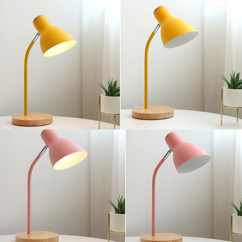 Flashlight-shaped swivel table lamp Macaron Metal 1-lamp night lamp for the children's room