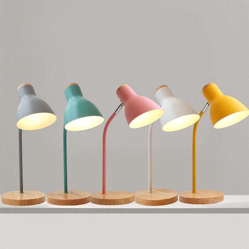 Flashlight-shaped swivel table lamp Macaron Metal 1-lamp night lamp for the children's room