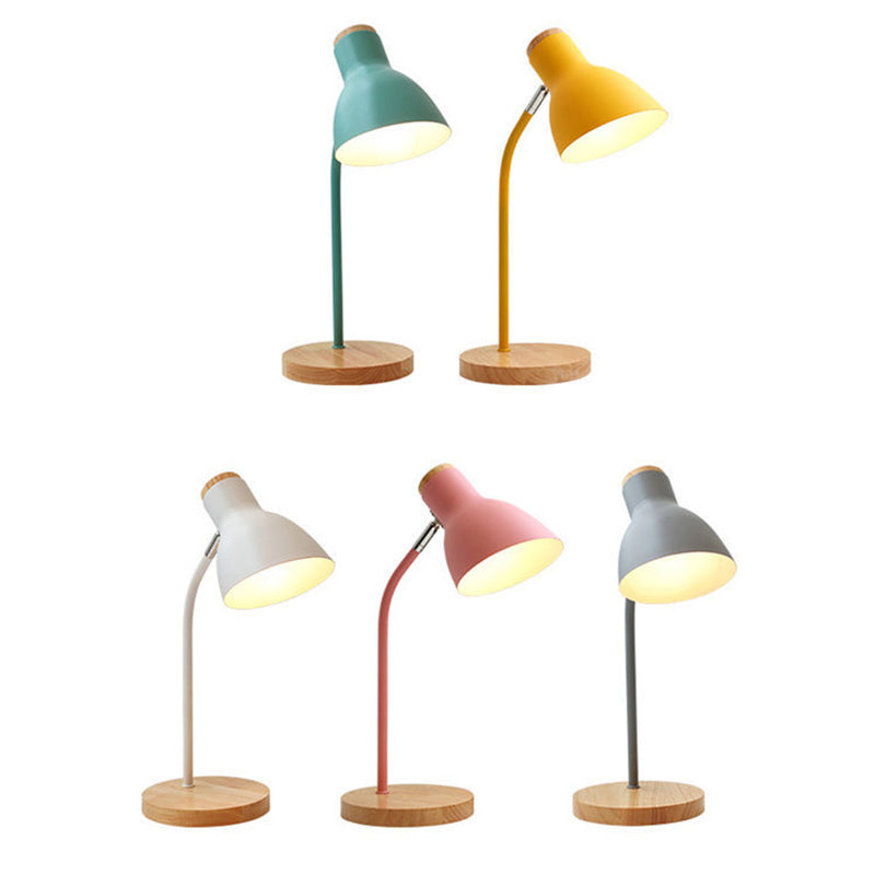 Flashlight-shaped swivel table lamp Macaron Metal 1-lamp night lamp for the children's room