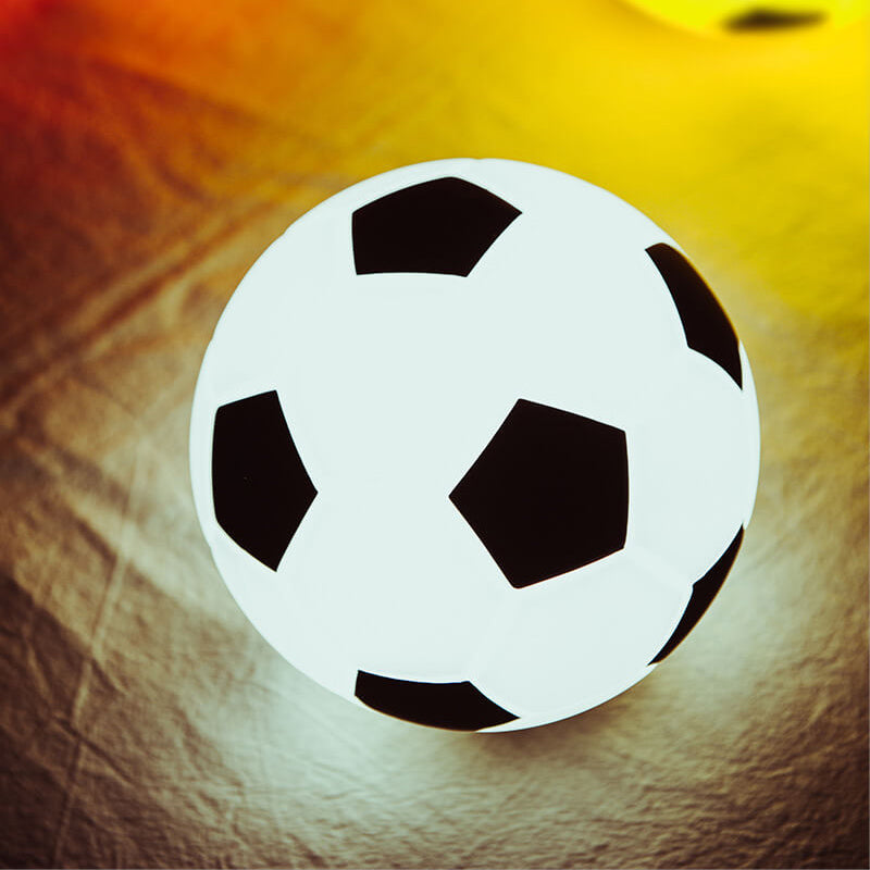 Creative Soccer Silicone LED Night Table Lamp with USB Charging