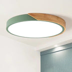 Modern LED ceiling lamp for bedroom - Energy-saving acrylic and metal recessed light, various colors