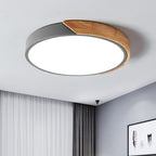 Modern LED ceiling lamp for bedroom - Energy-saving acrylic and metal recessed light, various colors