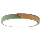 Modern LED ceiling lamp for bedroom - Energy-saving acrylic and metal recessed light, various colors
