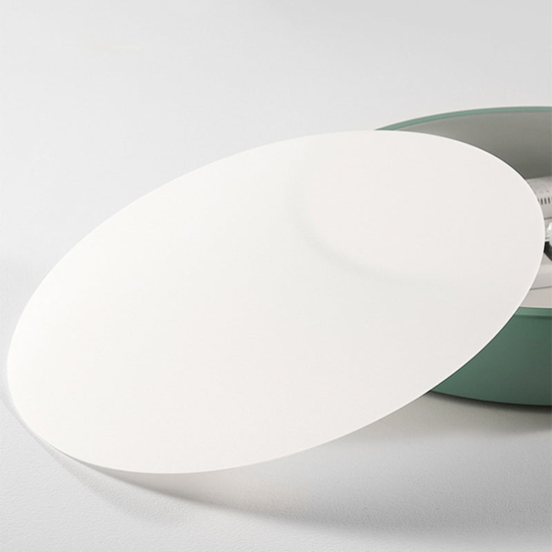 Modern LED ceiling lamp for bedroom - Energy-saving acrylic and metal recessed light, various colors