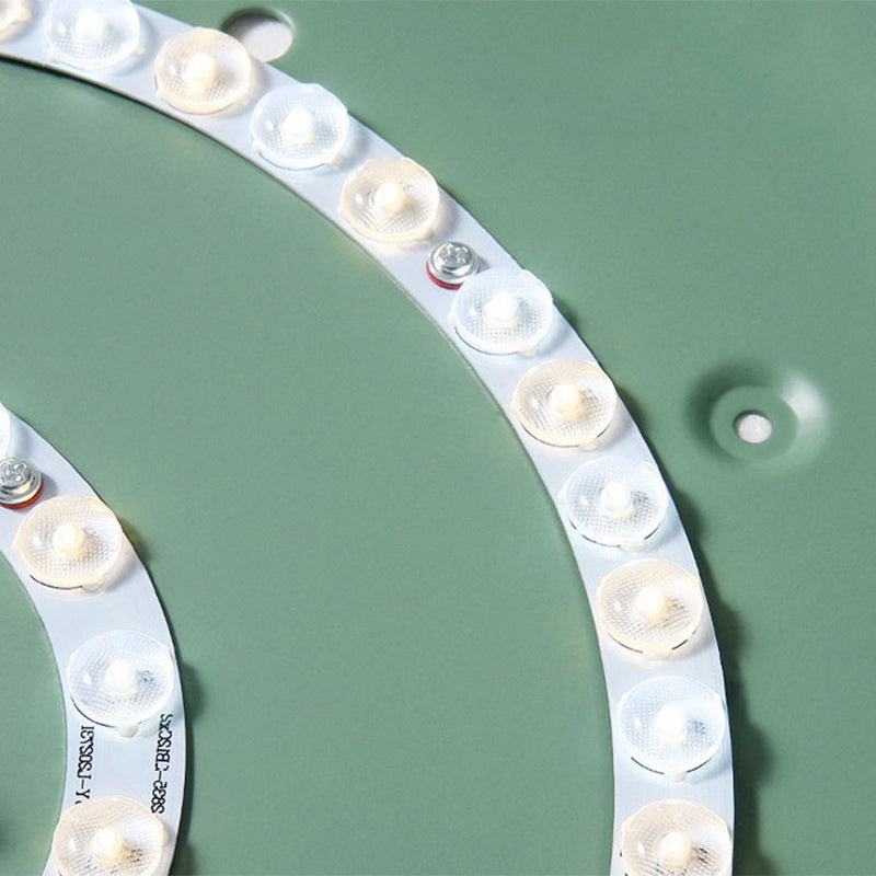 Modern LED ceiling lamp for bedroom - Energy-saving acrylic and metal recessed light, various colors