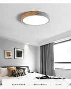 Modern LED ceiling lamp for bedroom - Energy-saving acrylic and metal recessed light, various colors
