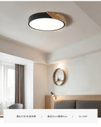 Modern LED ceiling lamp for bedroom - Energy-saving acrylic and metal recessed light, various colors