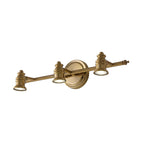 Linear Bathroom Vanity Mirror Light Traditionalism Metal 2/3/4-Bulb Brass Wall Sconce Lighting | Madigas