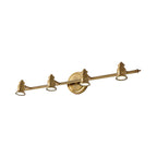 Linear Bathroom Vanity Mirror Light Traditionalism Metal 2/3/4-Bulb Brass Wall Sconce Lighting | Madigas