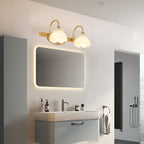Blossom Bathroom Vanity Mirror Light Traditional Metal LED 2/3/4 Heads Brass Wall Mounted Lamp | Madigas