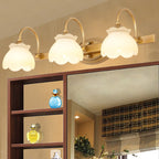 Blossom Bathroom Vanity Mirror Light Traditional Metal LED 2/3/4 Heads Brass Wall Mounted Lamp | Madigas