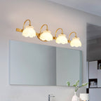 Blossom Bathroom Vanity Mirror Light Traditional Metal LED 2/3/4 Heads Brass Wall Mounted Lamp | Madigas