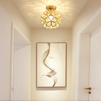 Luxurious Glass Flower Ceiling Lamp