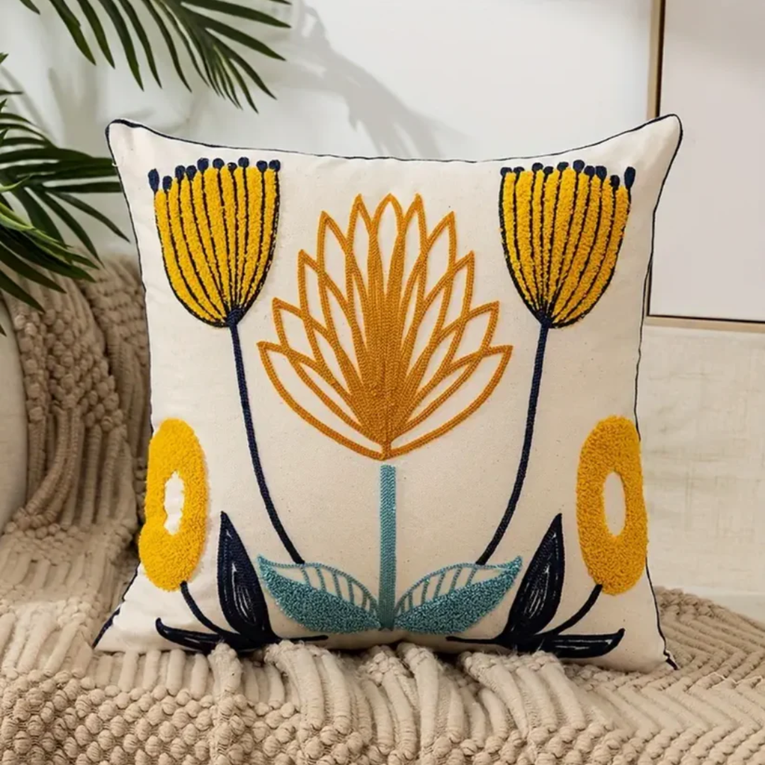 Decorative Cushion FloraSoft – Decorative Flower Cushion with Removable Cover | Madigas
