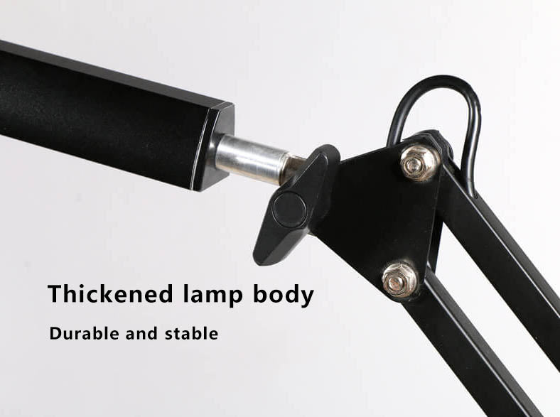 LED foldable long arm clip eye protection USB reading desk lamp