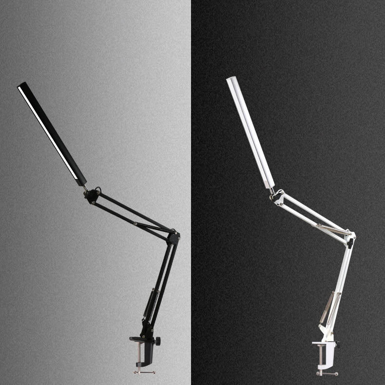 LED foldable long arm clip eye protection USB reading desk lamp