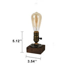 Vintage Industrial Iron Bulb 1-Light Table Lamp