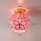 Luxurious Glass Flower Ceiling Lamp