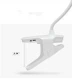 Simple LED Clip Desk Lamp Rechargeable Eye Protection Night Light