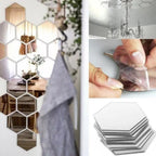 Madigas | Hexagonal Mirror Wall Sticker
