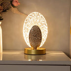 Modern & Luxurious Peacock Table Lamp - CrystalGlow