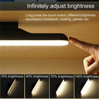Magnetic rechargeable touch lamp with long battery life