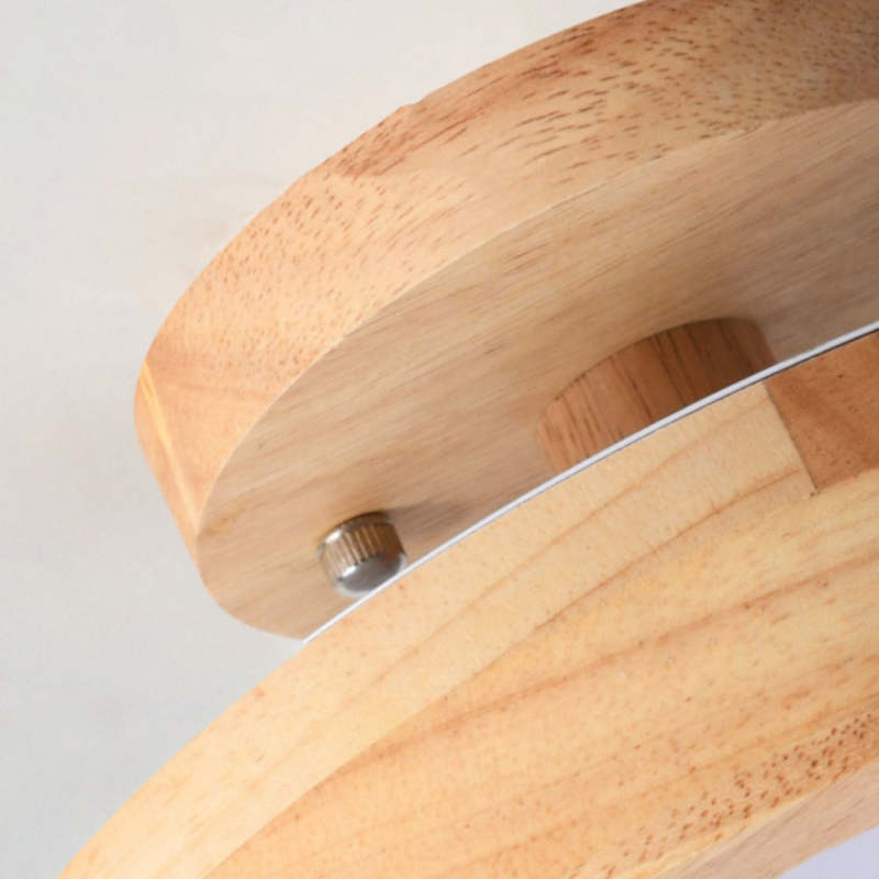 Stylish LED ceiling lamp made of wood and acrylic for bedroom, dining room, and living room