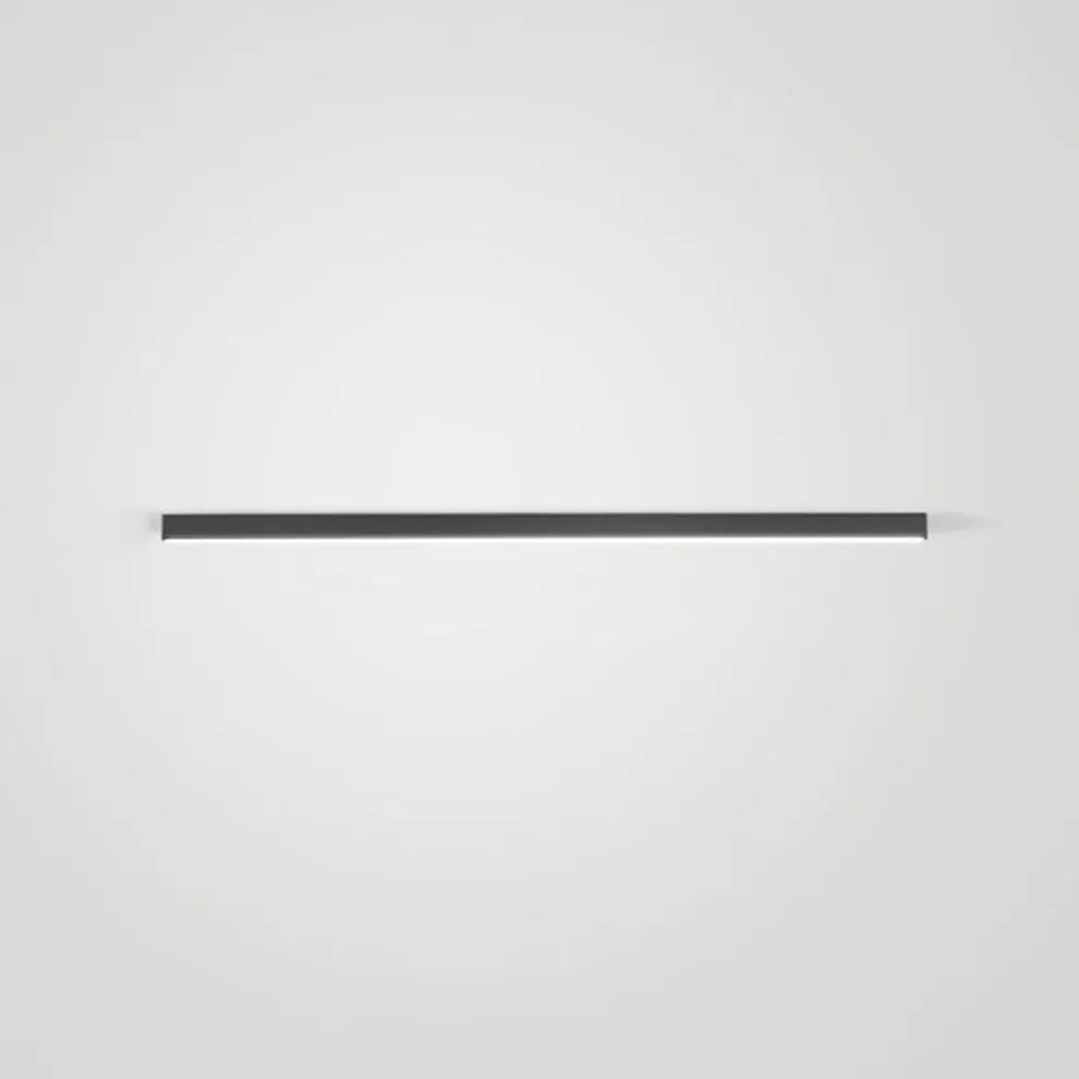 Black metal ceiling lamp LED linear minimalist modern design