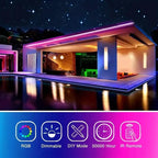 33Ft LED strip lights with IR 44-key remote control