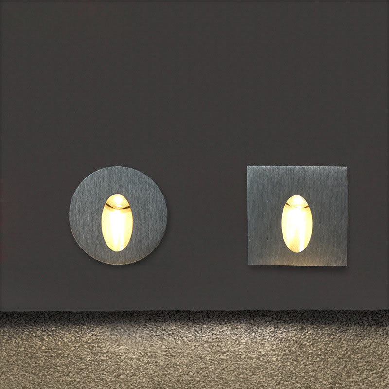 LED foot lights, stair lights, aluminum recessed corner lights, stair lights, square wall lights, round wall lights, corridor lights
