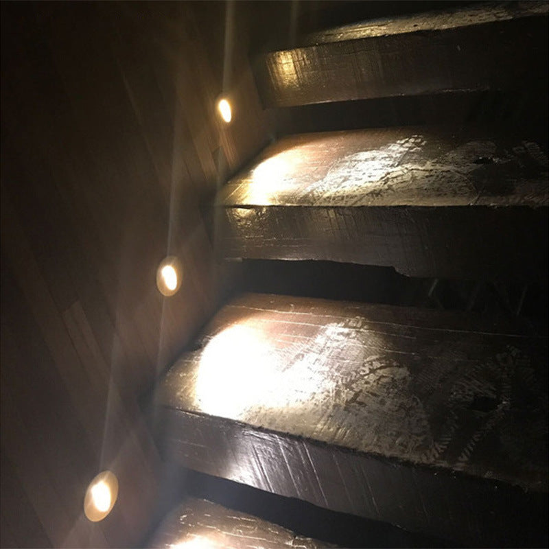 LED foot lights, stair lights, aluminum recessed corner lights, stair lights, square wall lights, round wall lights, corridor lights